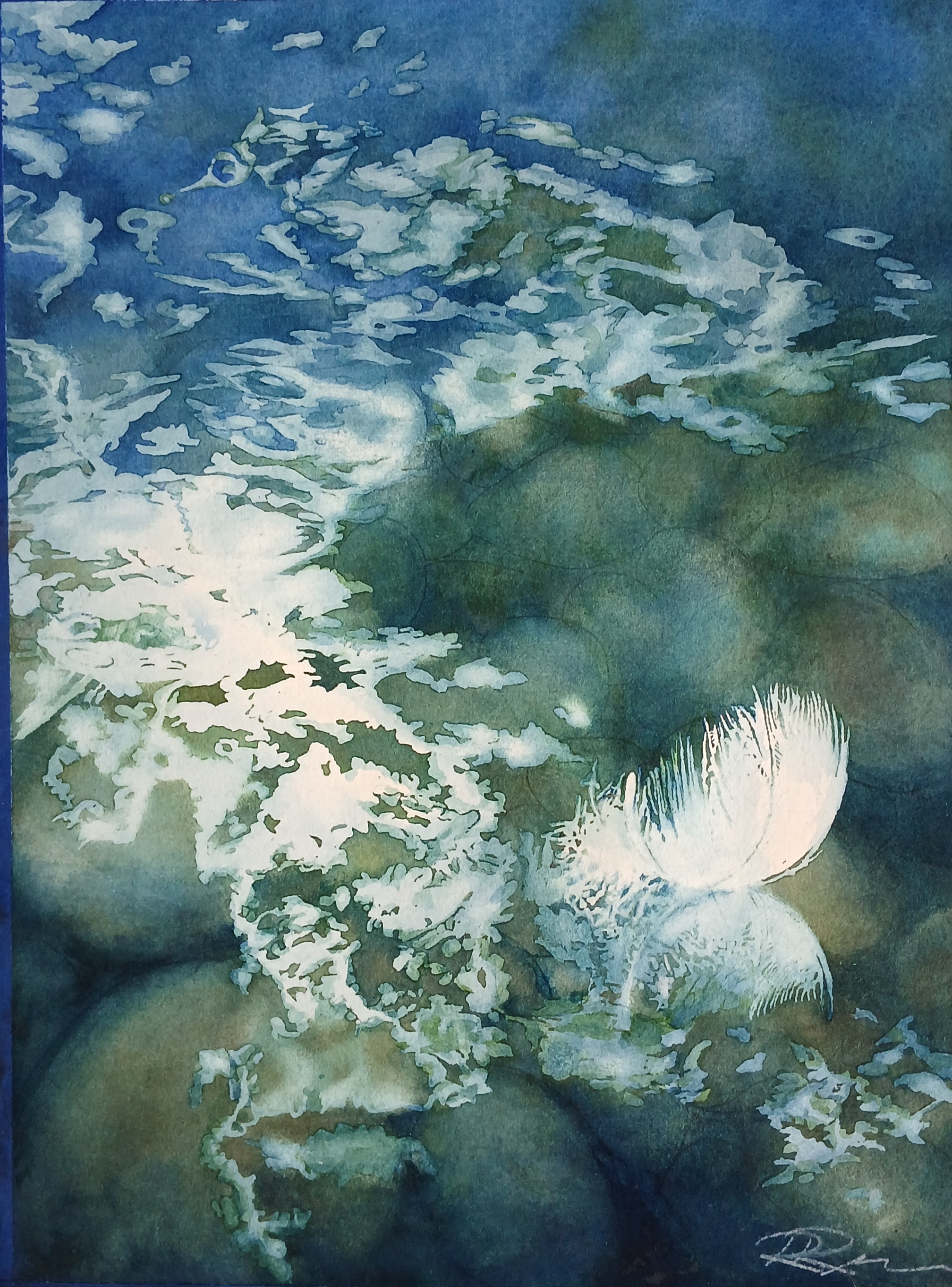 But What If You Fly? - Watercolor 14.5 in x 10.5 in