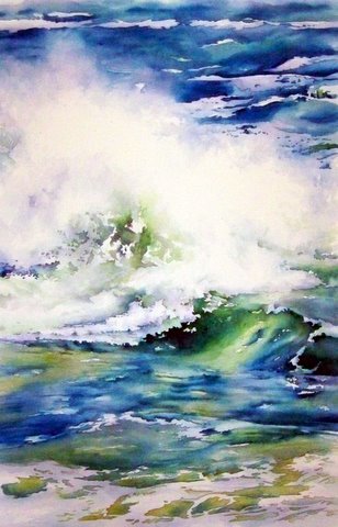 The Uproar - 43 in x 30 in Watercolor 2010 [Sold]